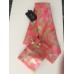 Set stropdas pochet manchetknopen roze groen Bloemen